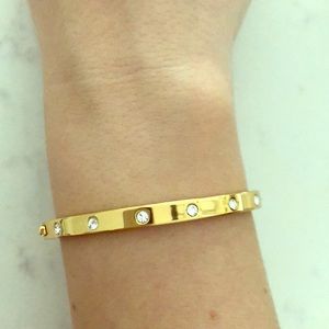 Kate spade NY set in stone hinged bangle